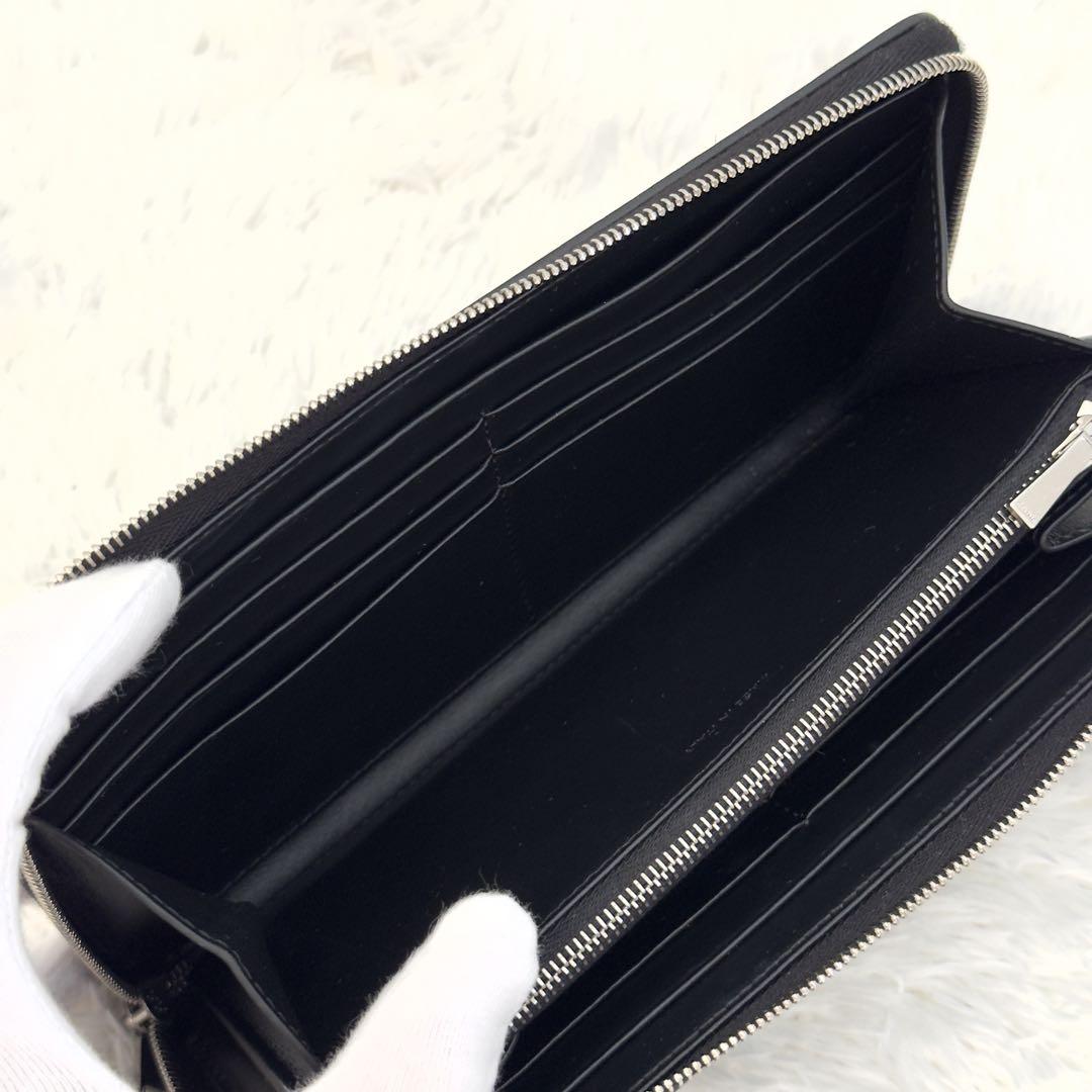 極上美品✨CELINE セリーヌ 財布 ラウンドファスナー ブラック レザー