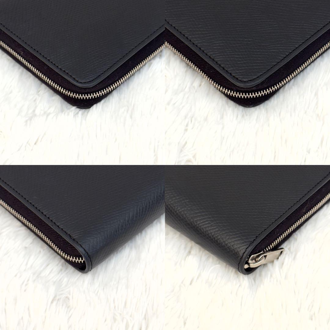 極上美品✨CELINE セリーヌ 財布 ラウンドファスナー ブラック レザー