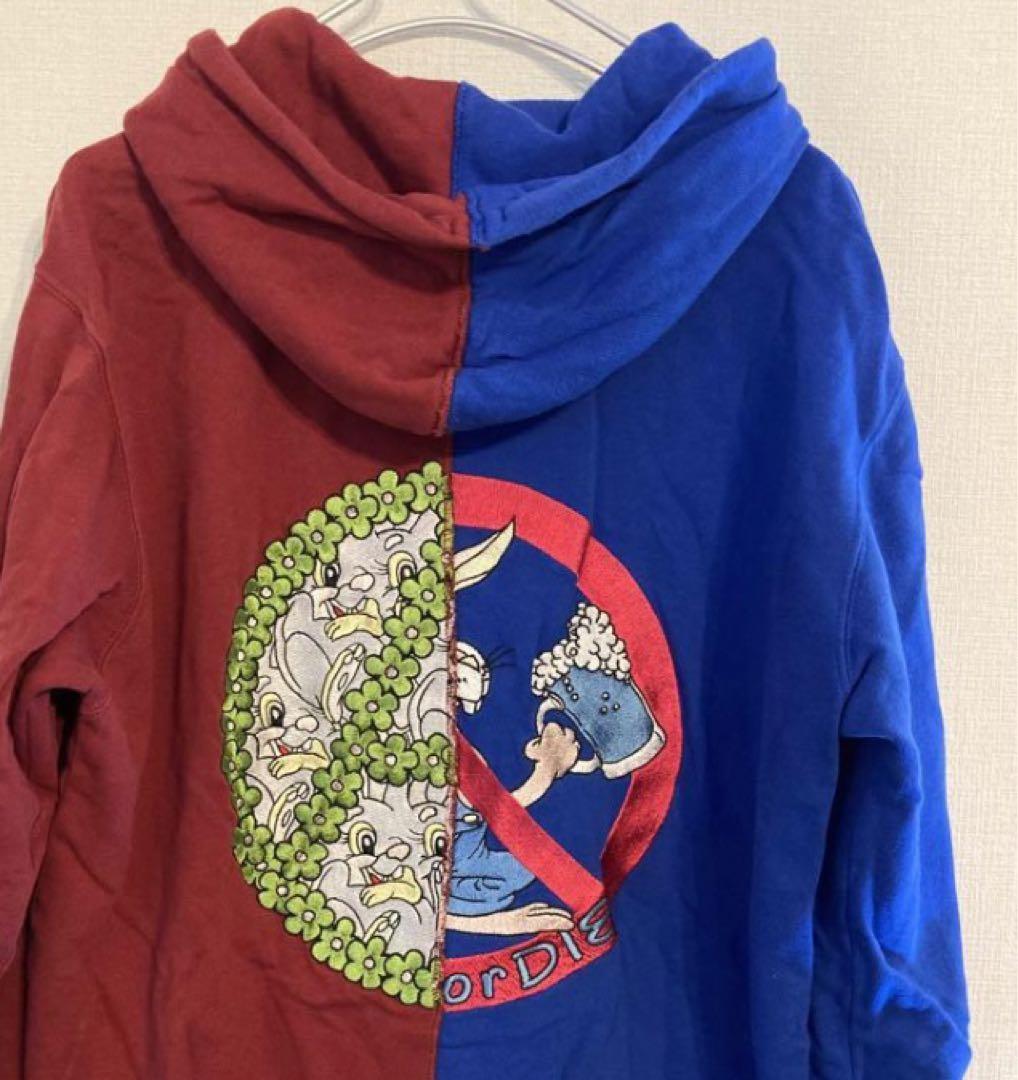《AO》パーカー ジップパーカー バンビ リメイク ディズニー 古着 アメコミ