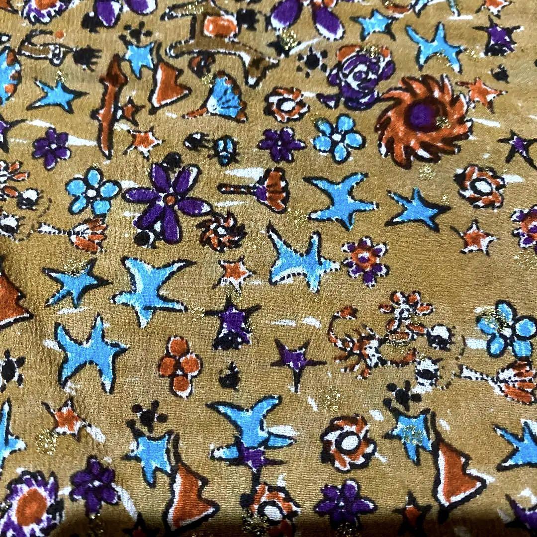 【本物新品保証】 ☆新品•タグ付☆TSUMORI CHISATO☆さばくの花コットンT(ブラウン) トップス