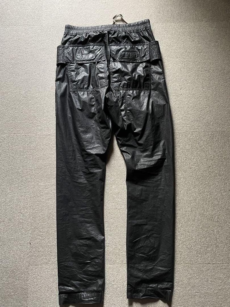 Rick owens drkshdw レザー　コーティング　クリーチカーゴパンツ