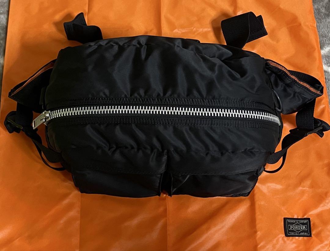 【外観極美品】PORTER タンカー　ウエストバック 黒