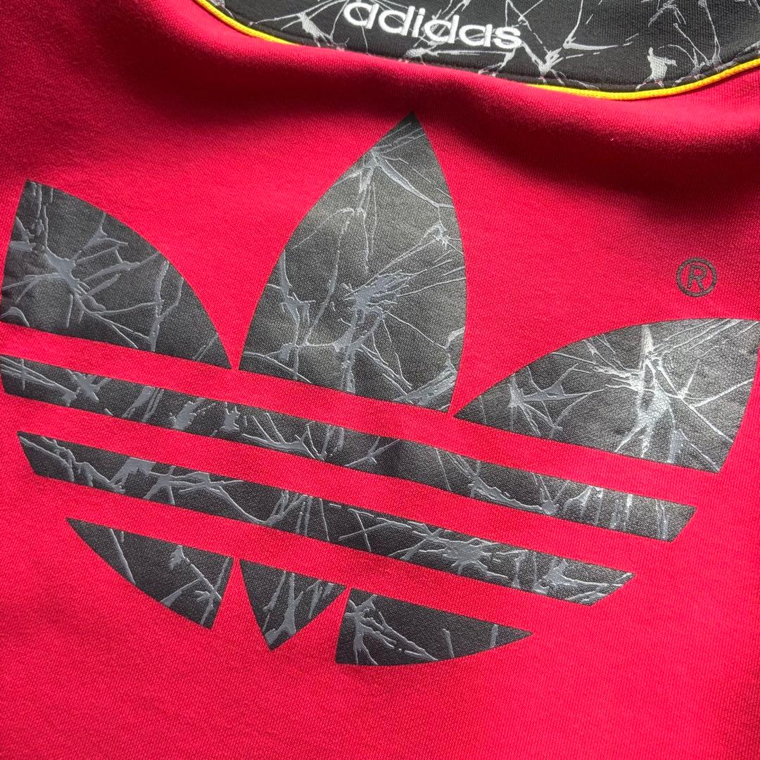 【adidas】80s トレフォイルロゴ ショルダーロゴ デザインスウェット L