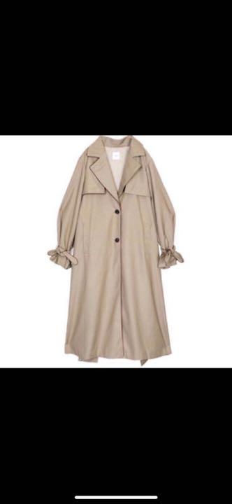 Ameri vintage BACK PLEATS LAYERED COAT