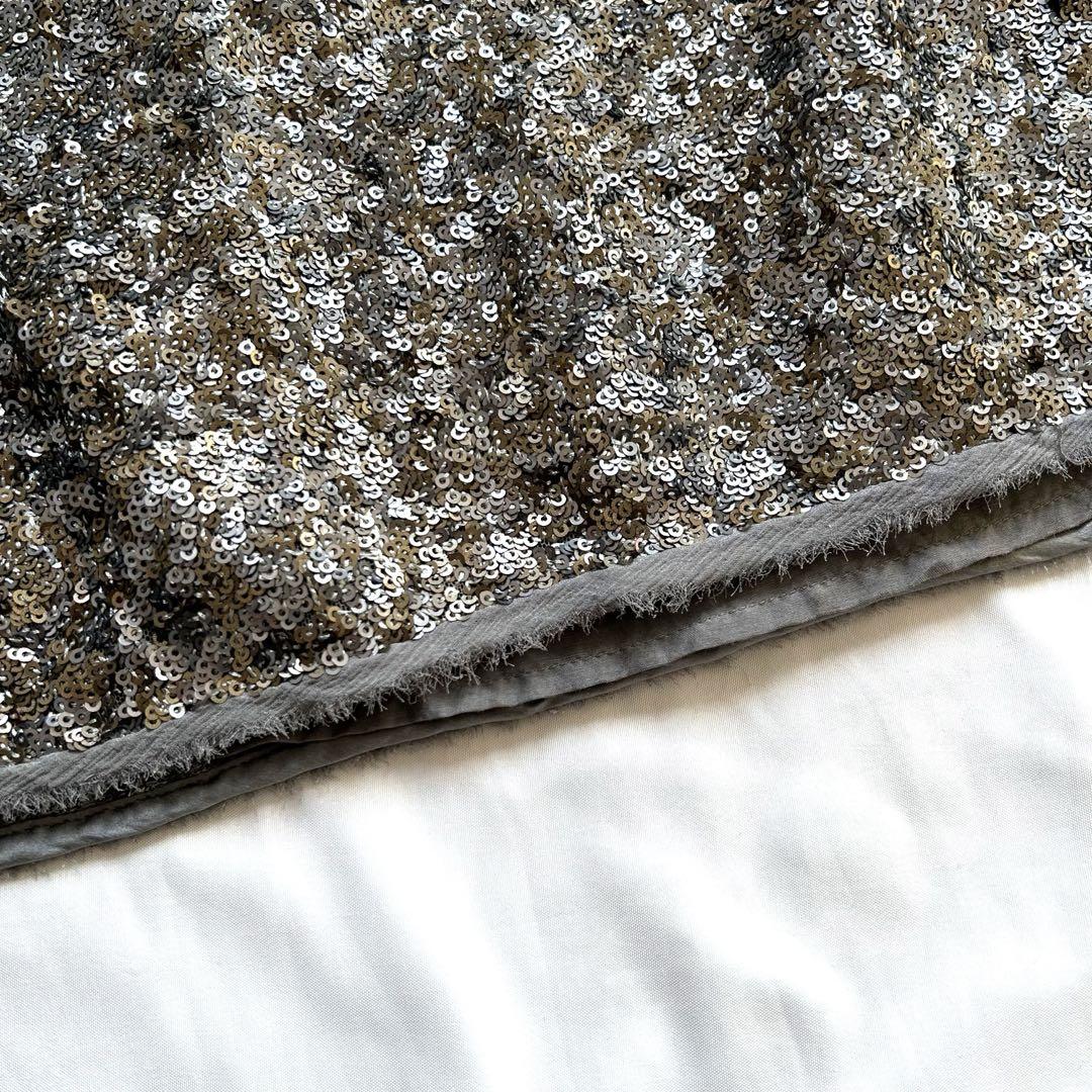 Zadig & VoltaireDeluxe スパンコール ミニドレス Vネック