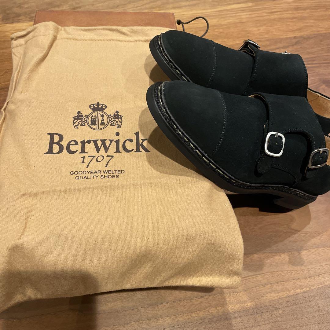 バーウィック Berwick 25cm スエード ダブルモンク UK5.5