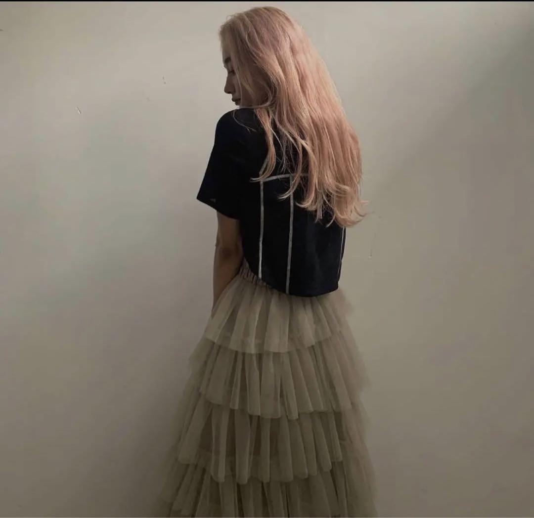 本日限定‼️AMERI ASYMMETRY TIERED TULLE SKIRT Ameri（アメリ）の「ASYMMETRY TIERED TULLE SKIRT（スカート