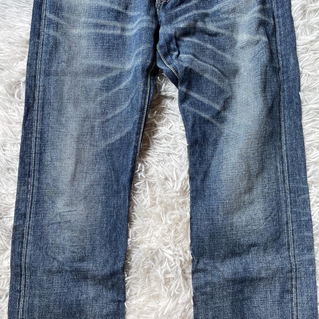 ア・ベイシング・エイプ デニムストレート 刺繍ロゴ メンズ M相当 インディゴ ア・ベイシング・エイプ デニムストレート 刺繍ロゴ メンズ M相当 インディゴ