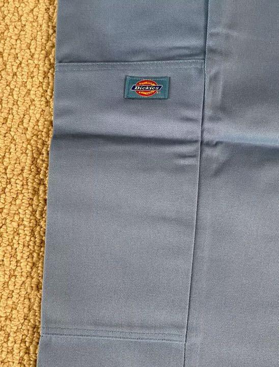 dickies（ライトブルー）ワークパンツ ダブルニー Dickies ディッキーズ ダブルニー ワークパンツ ライトブルー 32