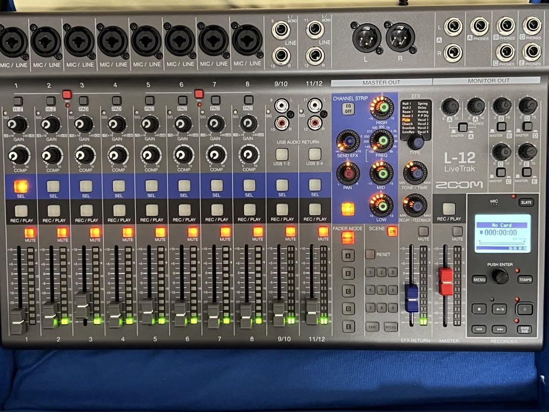 即発送 ZOOM LIVETRAK L-12 ケースケーブルセット