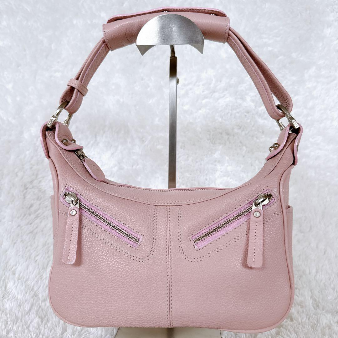 結婚祝い TOD'S トッズ ミキー ハンドバッグ ワンショルダーバッグ シボ革 バッグ