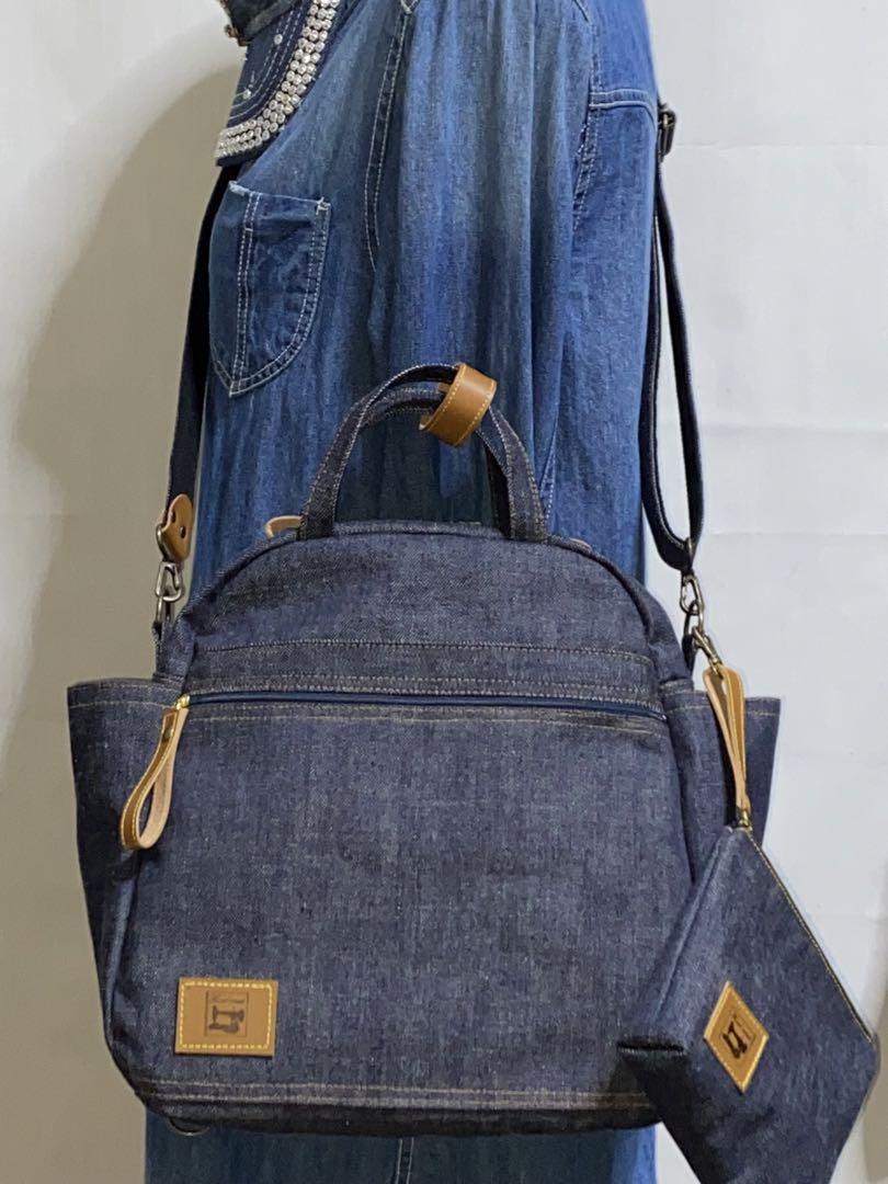 ☆ハンドメイド☆岡山デニム☆男女兼用☆4wayボストンバッグ ☆ハンドメイド☆岡山デニム☆男女兼用☆4wayボストンバッグ