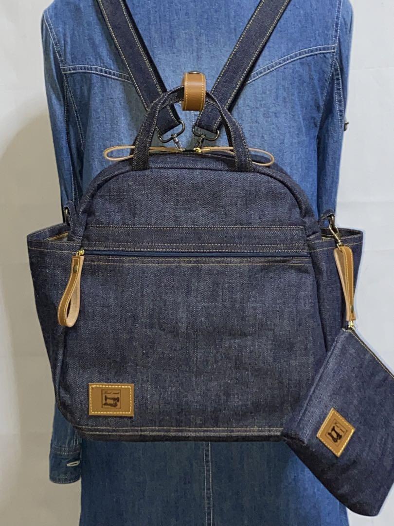 ☆ハンドメイド☆岡山デニム☆男女兼用☆4wayボストンバッグ ☆ハンドメイド☆岡山デニム☆男女兼用☆4wayボストンバッグ