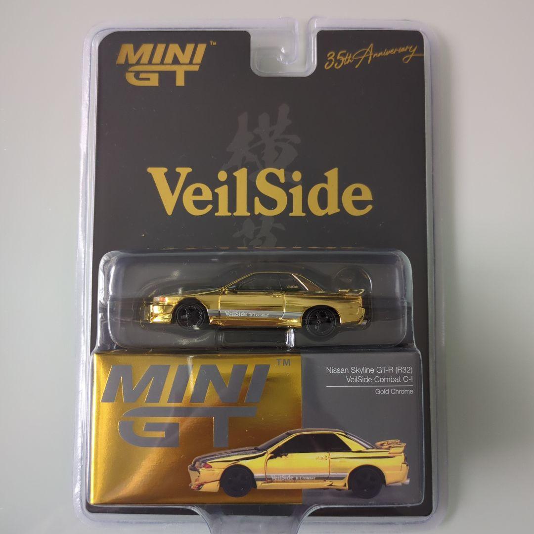 MINI GT Nissan Skyline GT-R R32 ゴールドクローム