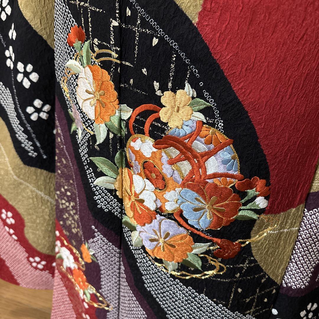 絞り豪華な刺繍