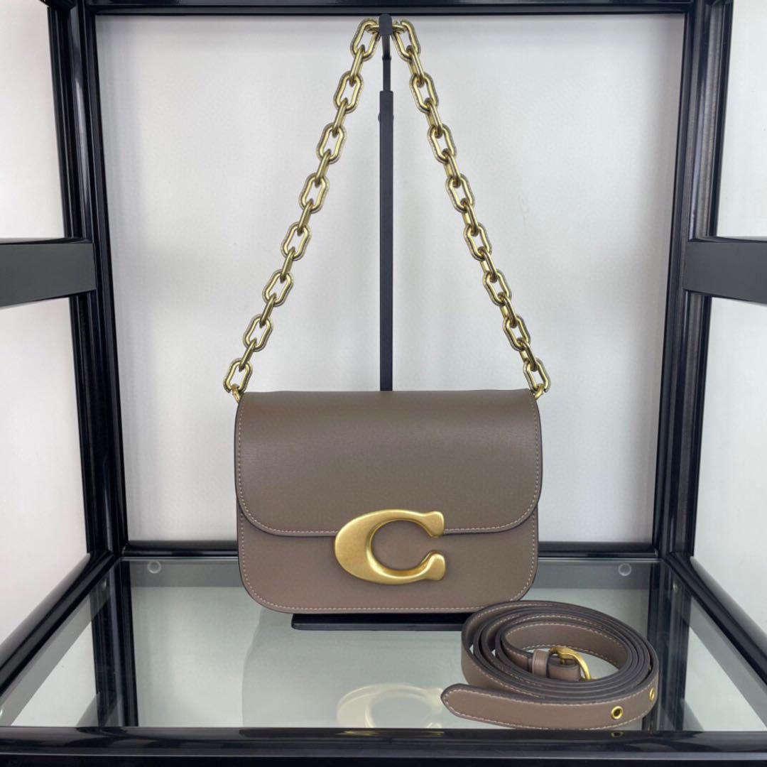 COACH アイドル CM557 チェーンバッグ クロスボディバッグ ブラウン