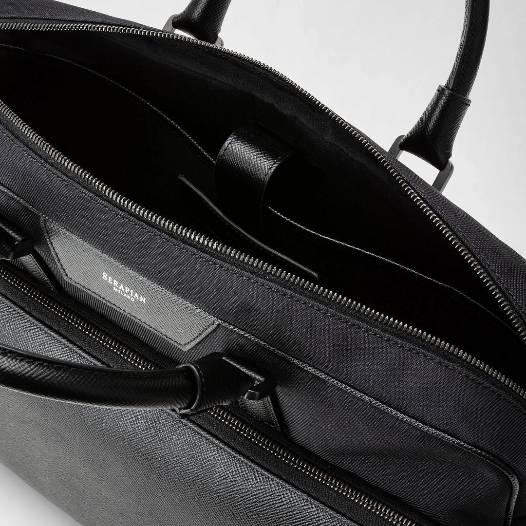 【新品19万タグ付】SERAPIANセラピアン　イタリア製ブリーフケース２WAY