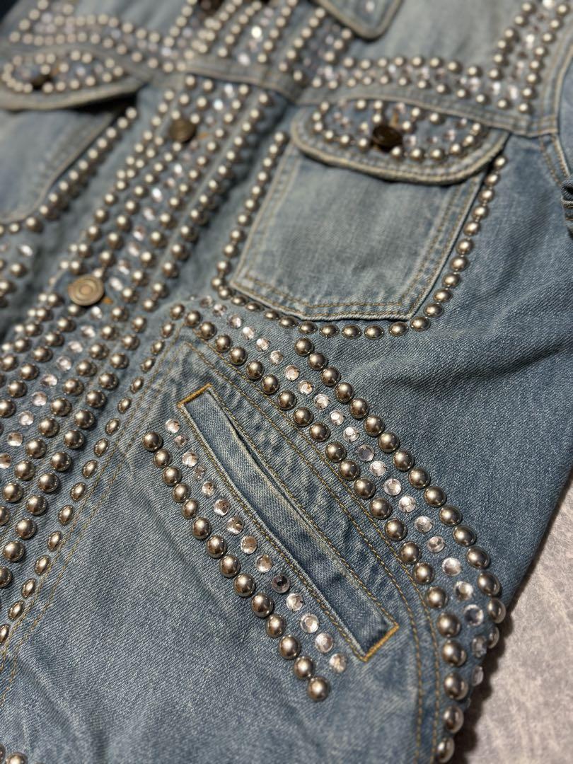 SAINT LAURENT 2016SS サンローラン エディ クリスタルデニム