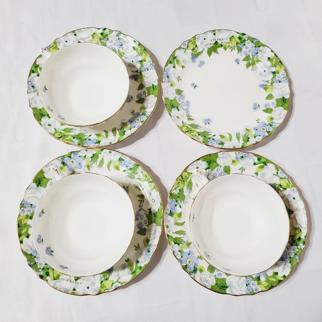 2022春夏新作】 カップ (D0463)ルイピトー ソーサー 3客 ティーセット