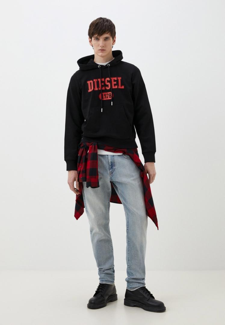 新品 ディーゼル DIESEL パーカー ブラック A03826 Mサイズ