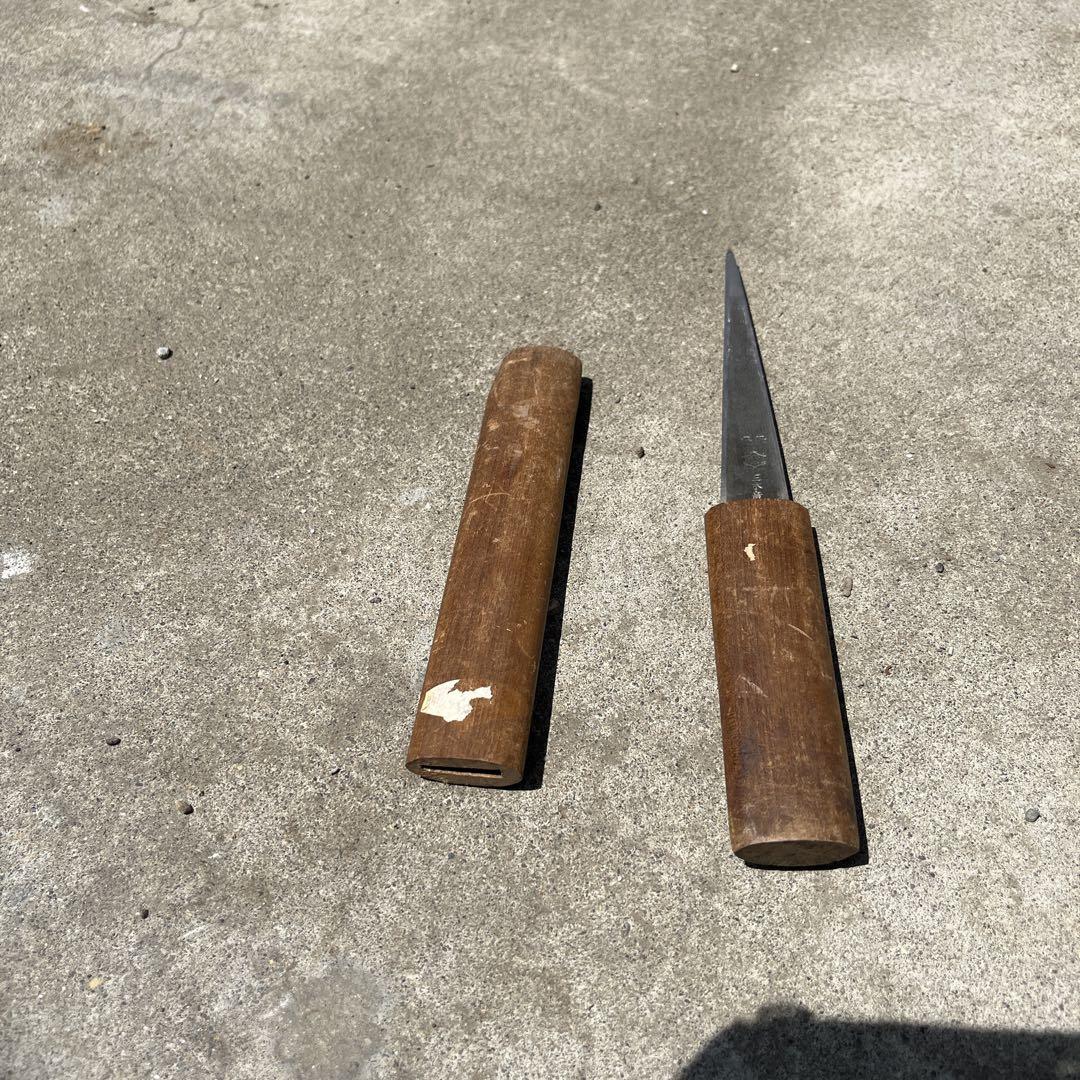 柳刃包丁 木製ハンドル 約30cm
