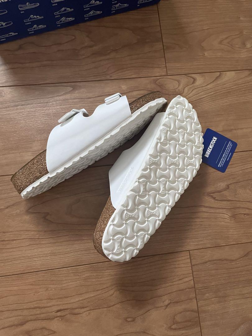 BIRKENSTOCK ホワイト ダブルストラップ サンダル 38 NEVADA