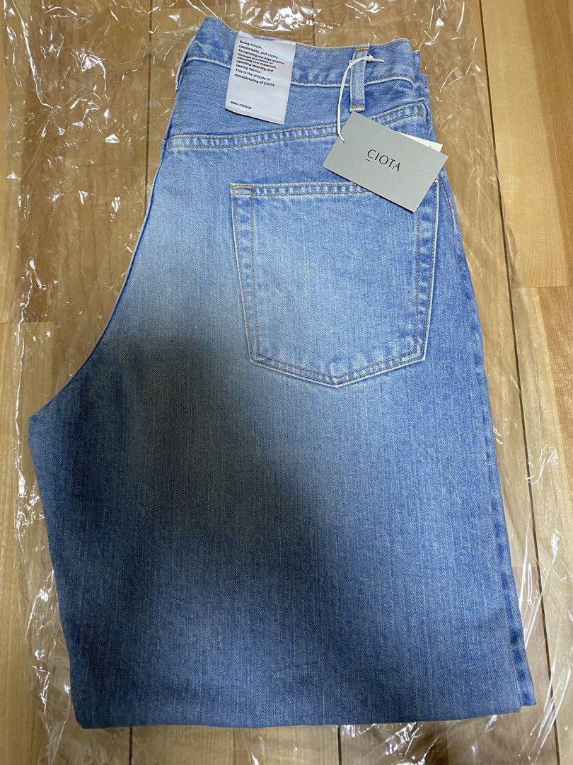 新品CIOTA スビンコットン 13.5oz ワイドテーパードデニム　サイズ33