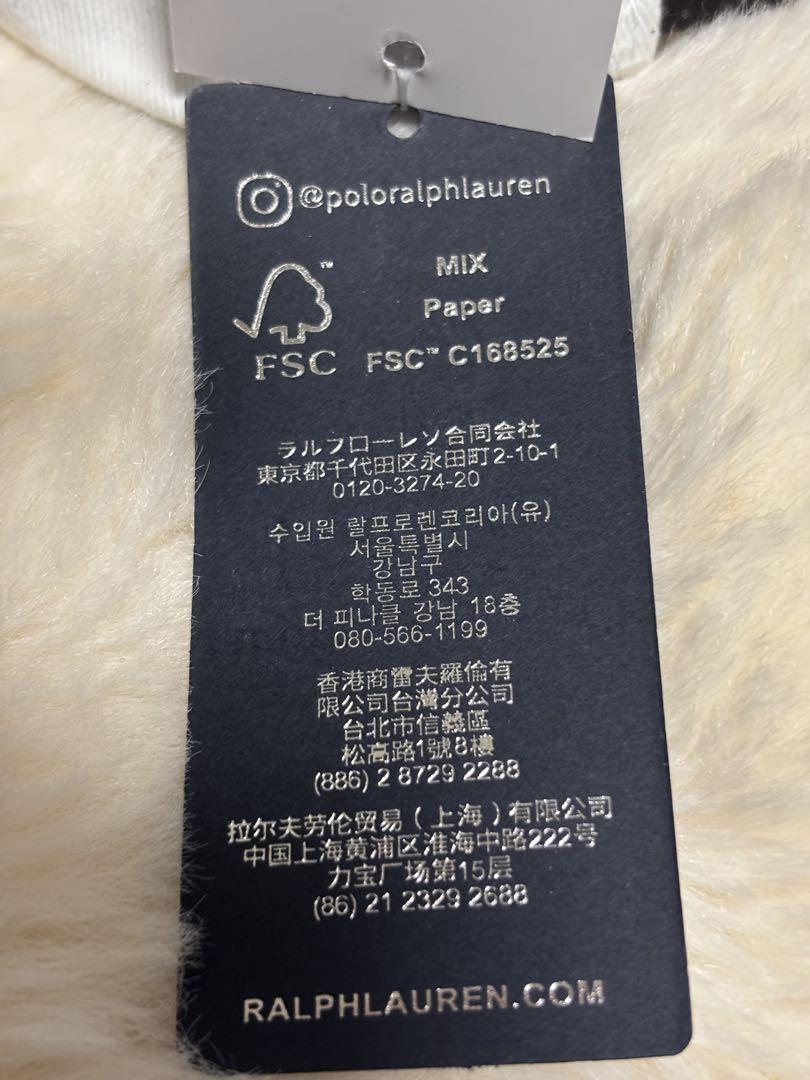 Polo Ralph Lauren ポロベアキャップ ホワイト❣️