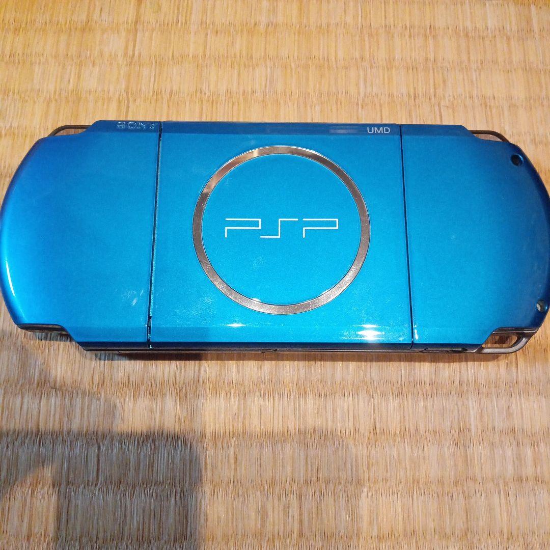 PSP本体 青色 充電器 メモリーカード付き ⚠バッテリー無し⚠SONY YUZUMIYA_COM