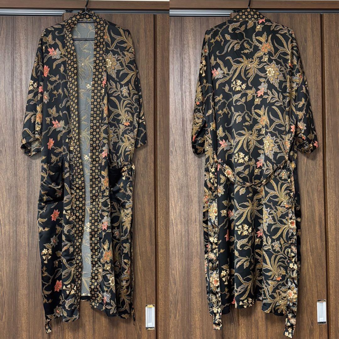 カップルコーデ　ペアルック　羽織り　ワンピース　ガウン　portobello