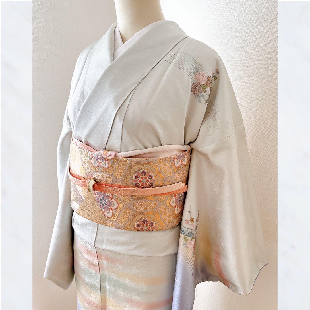 美色＊】牡丹の付下げ刺繍トールサイズ入学式結婚式お宮参り訪問着