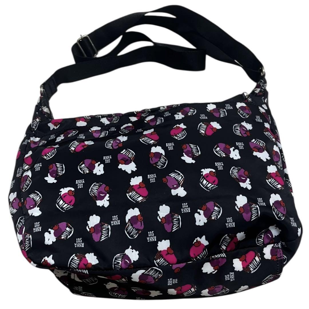 未使用級 アナスイANNA SUI カップケーキ柄 ショルダーバッグ 斜