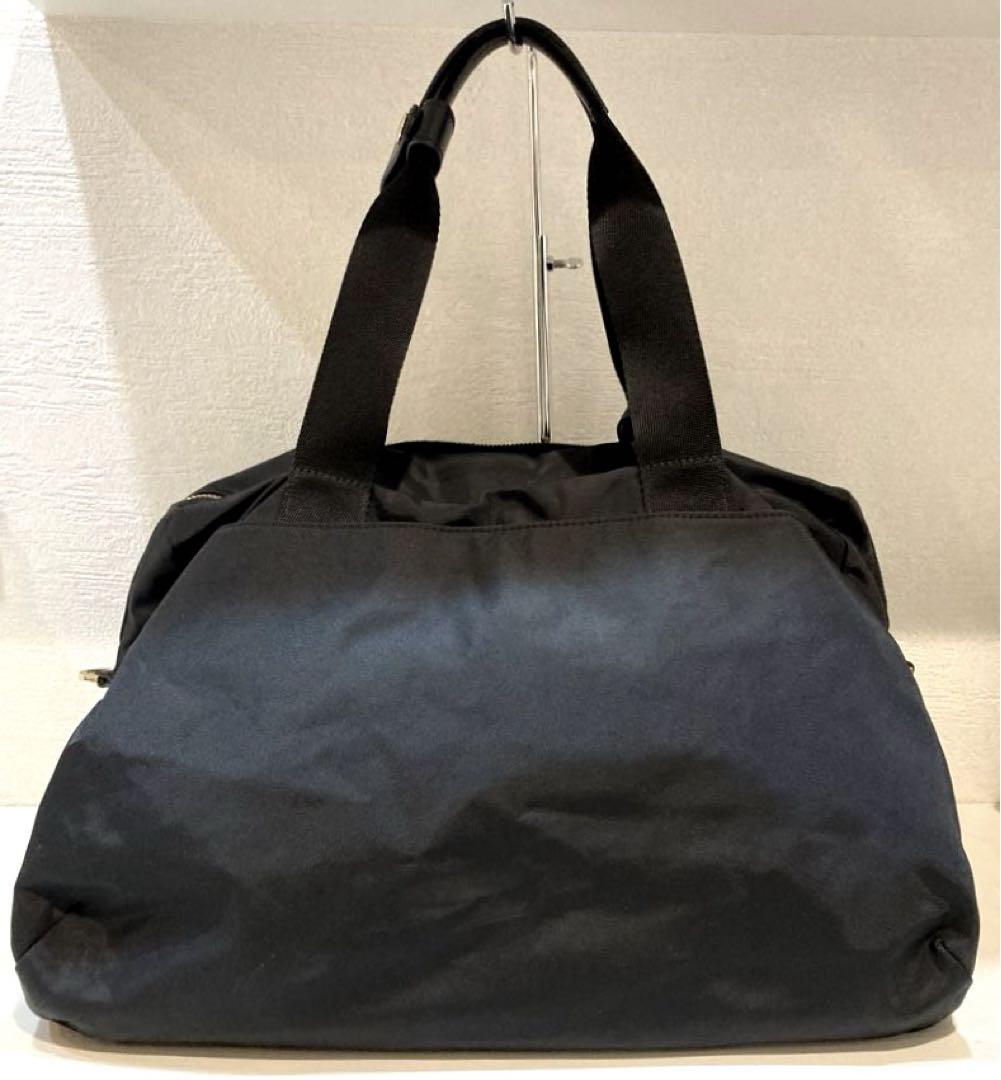 美品】agnes b. ナイロン×レザー ボストンバッグ 2way 黒 - メルカリ