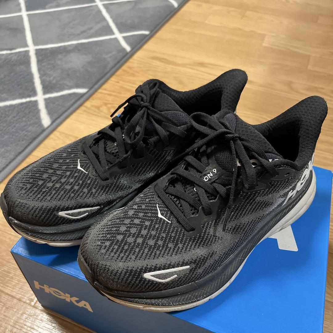 HOKA CAVU 3 ブラック スニーカー CLIFTON 9