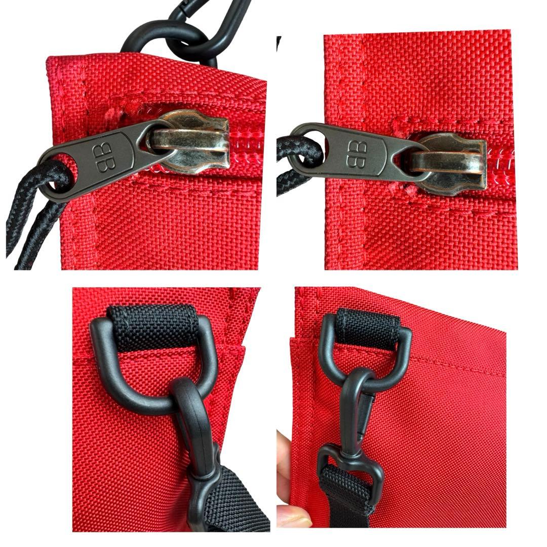 バレンシアガ エクスプローラー ショルダーバッグ　サコッシュ　ナイロン　赤