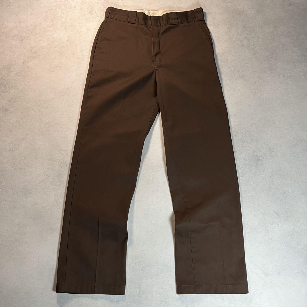 【残りわずか】 00s メキシコ製 ブラウン ワークパンツ 874 ディッキーズ Dickies パンツ