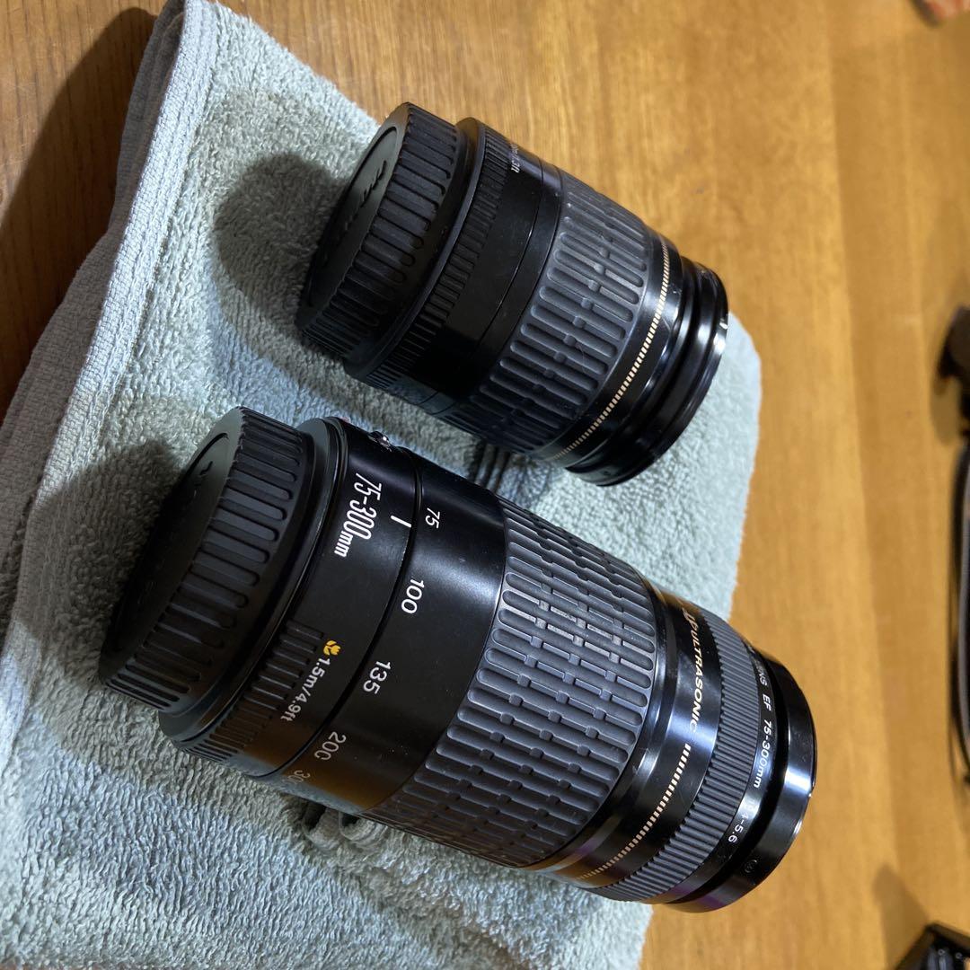【2セット】Canon EF 28-80㎜/Canon EF 75-300㎜ Canon EFマウントレンズセット標準28-80mm＋75-300mmUSM - メルカリ