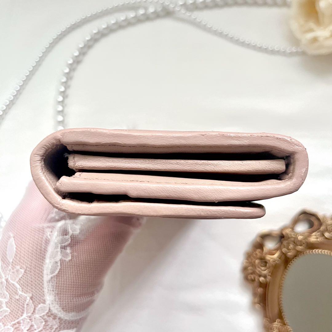 【美品】PRADA プラダ 長財布 ピンクベージュ 上品くすみカラー♡