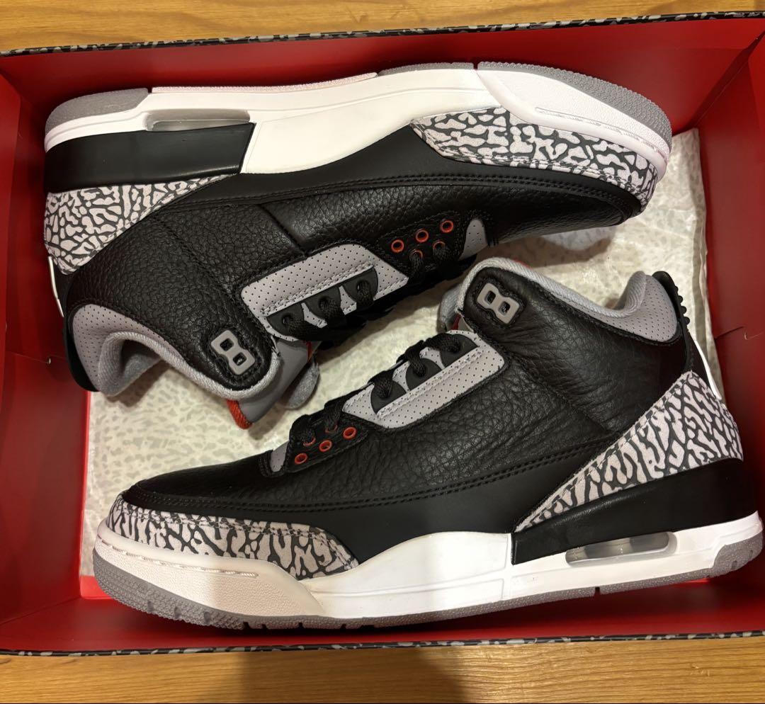 靴 Nike Air Jordan 3 Retro OG Black Cement