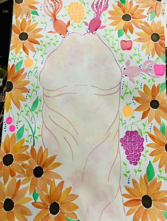 らくらくメ RoseペニスにKiss 銀河鉄道 A4額縁付 nXZxy-m80189780724 水彩アクリル 絵画原画抽象画 ^フラワー