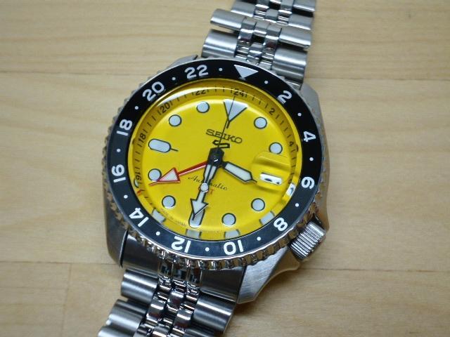 セイコー5 スポーツ  SSK017 GMT イエロー 海外モデル セイコー