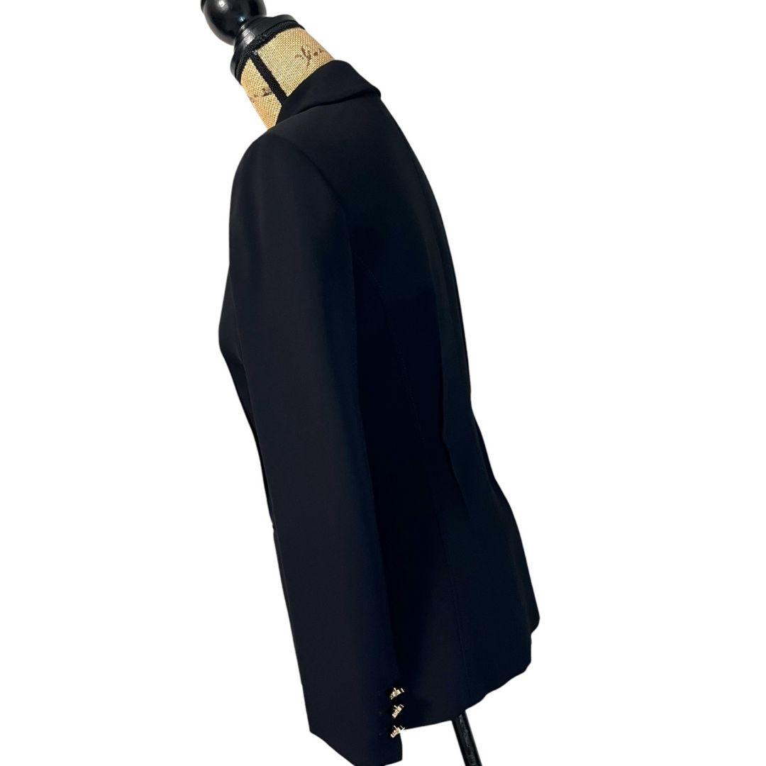 【美品】【金ボタン】【40】VERSACE ジャケット 裏地・総柄 レディース