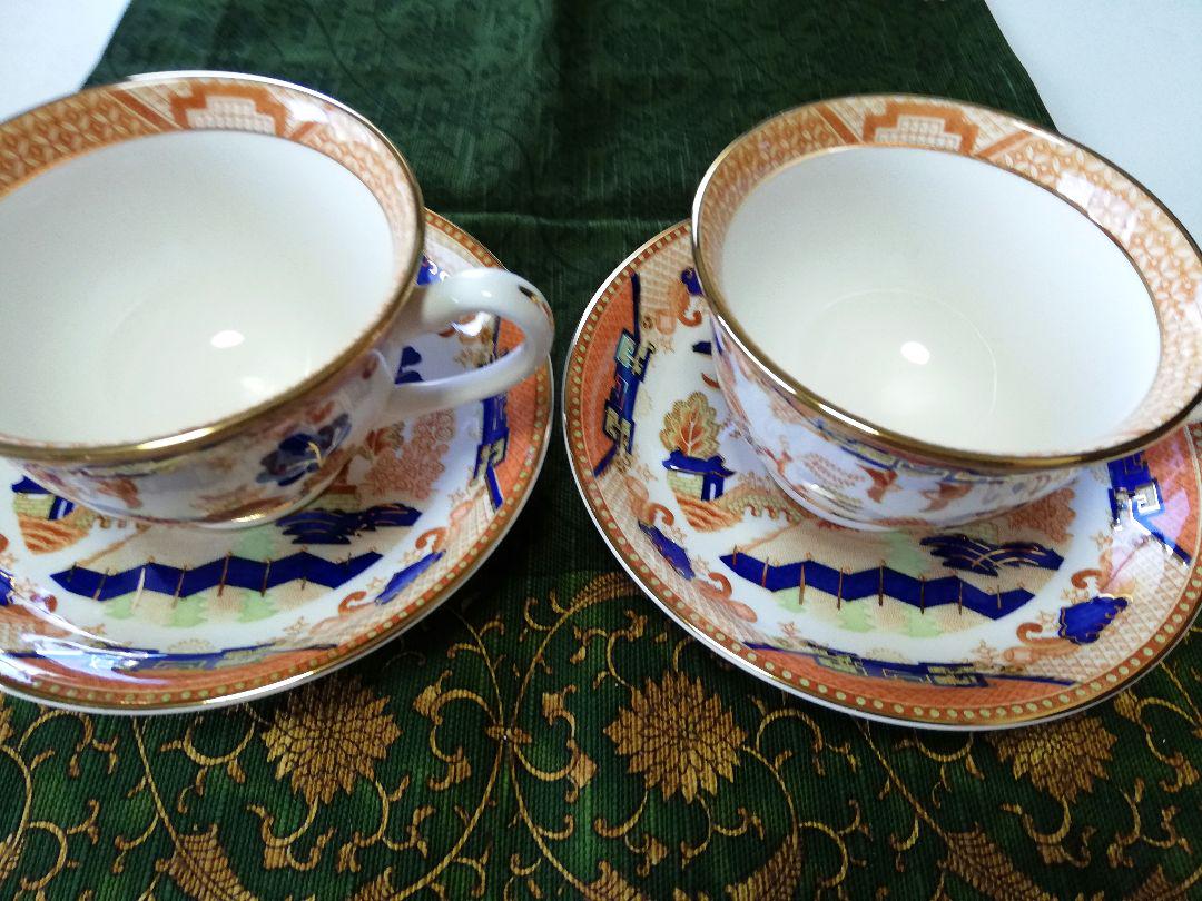 ニッコー 美品 ダブルフェニックス 錦山水 カップ&ソーサーペア ニッコー 美品 ダブルフェニックス 錦山水 カップ&ソーサーペア