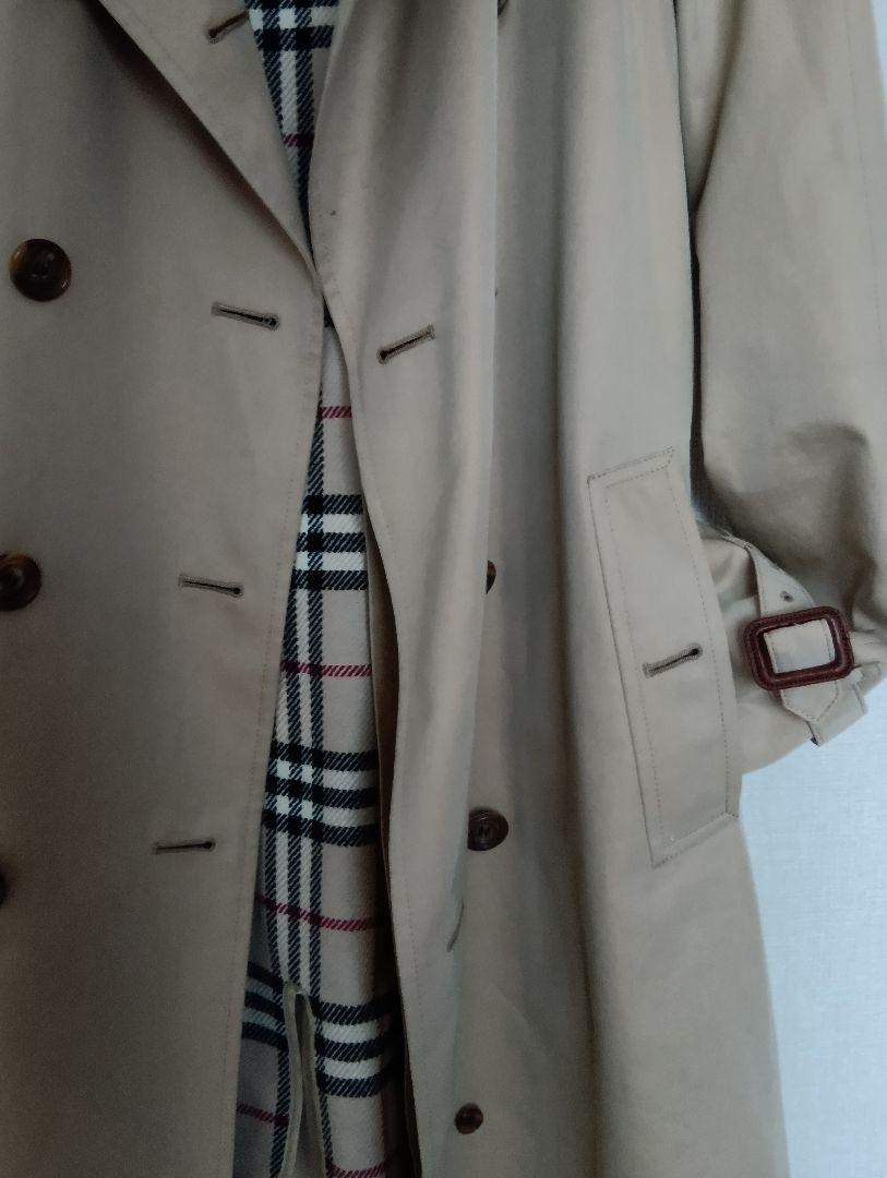 BURBERRY トレンチコート 38 ベージュ チェック柄 - メルカリ