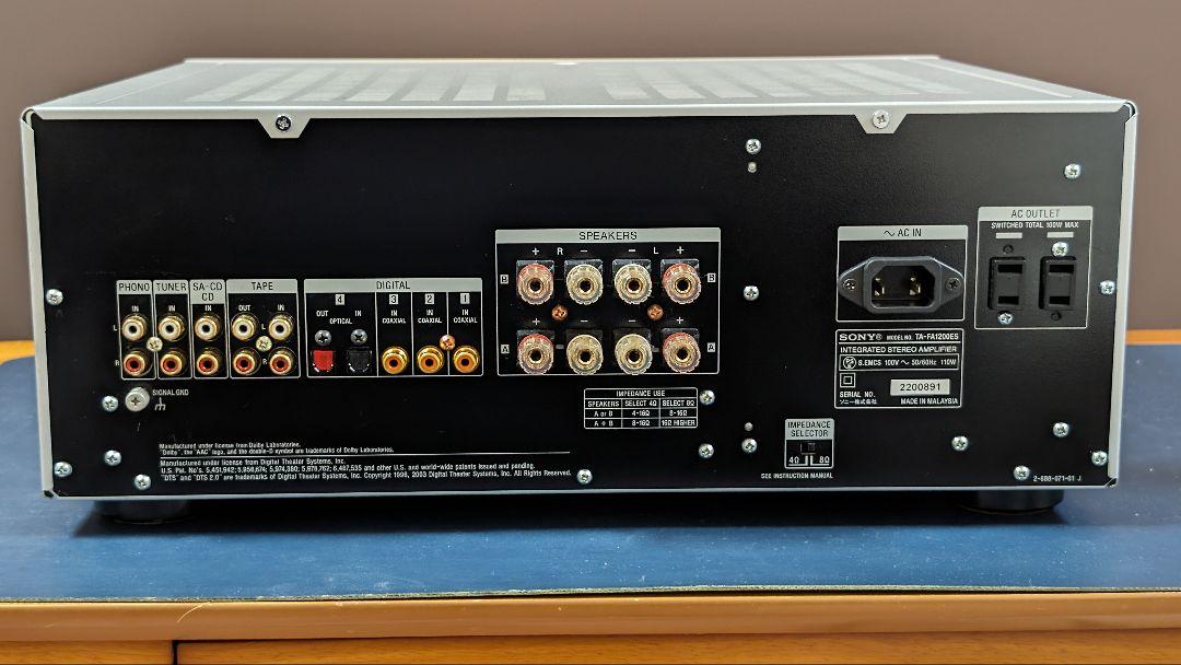 超美品　SONY FA1200ES　デジタルアンプ 極上品】SONY TA-FA1200ES アンプ
