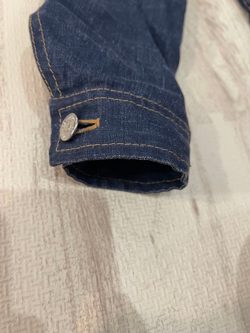 dsquared2 リネン コーティング ワイヤー デニムジャケット 42