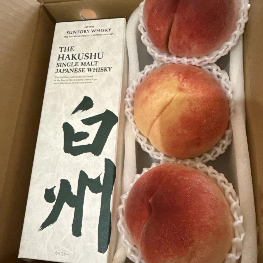 THE HAKUSHU シングルモルトウイスキー 桃 3個