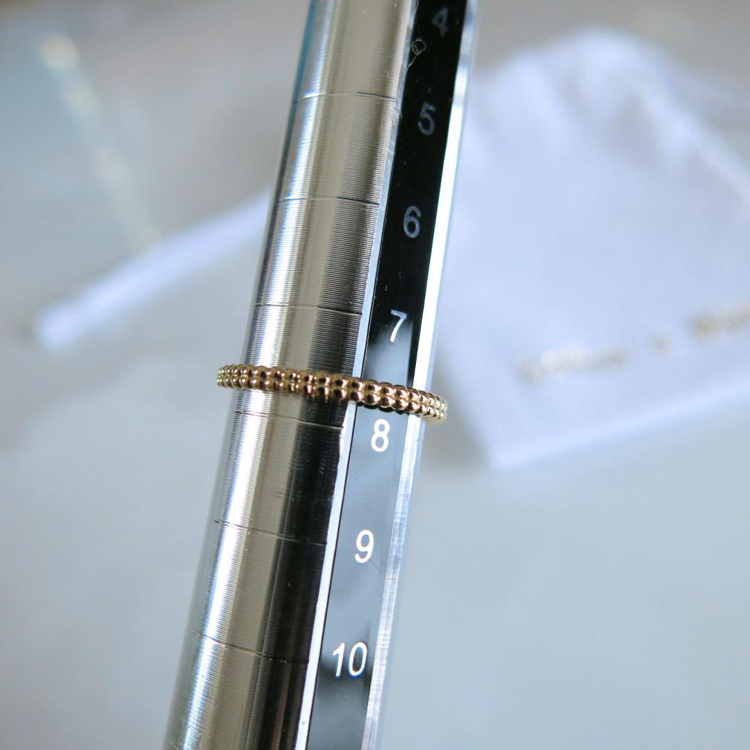 Coffret a bijoux コフレアビジュー 18K 地金リング つぶつぶ