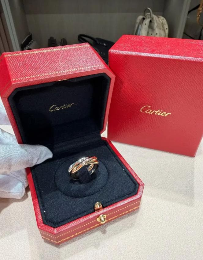 【正規品】トリニティリング K18 ゴールド 指輪 サイズ 57