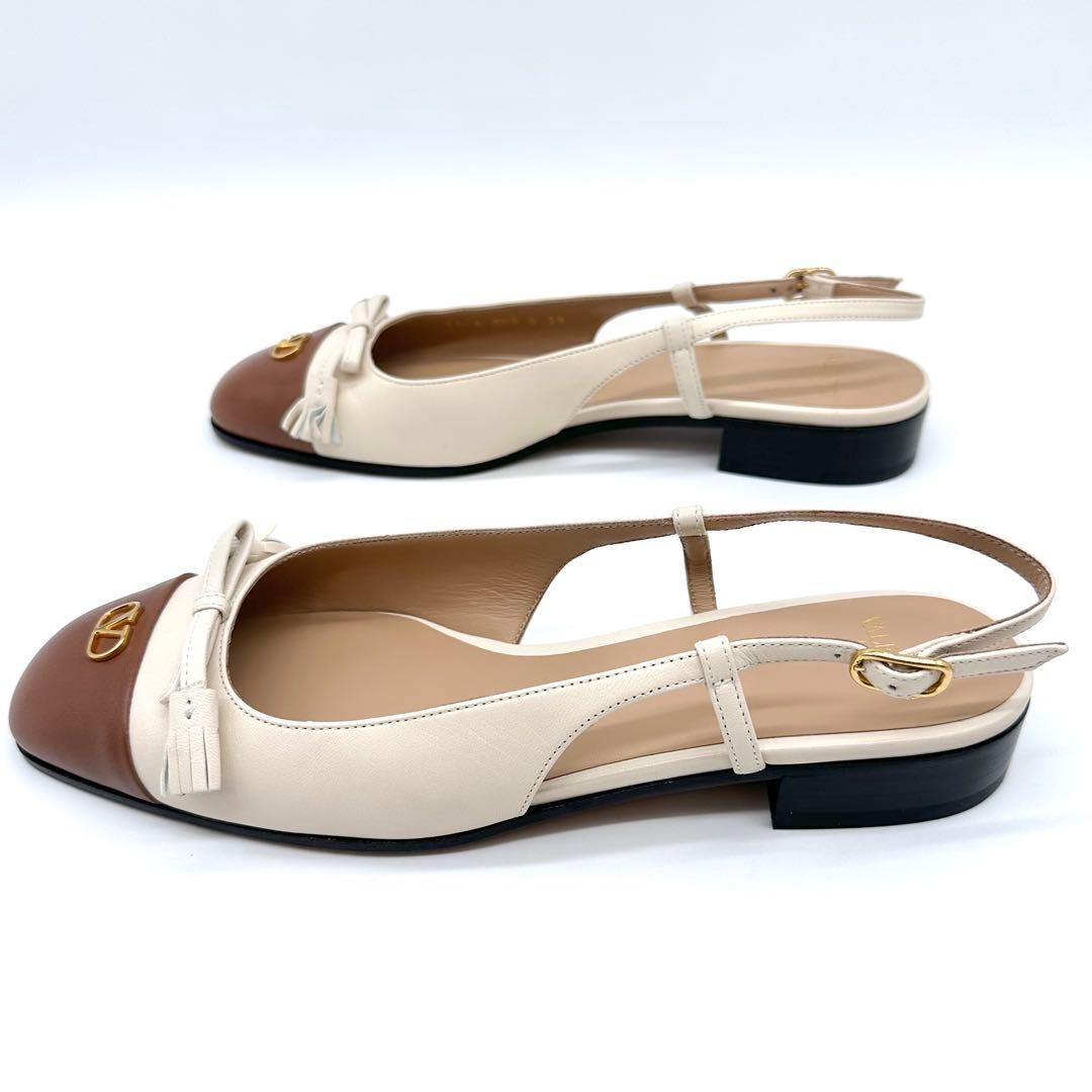 未使用✨ヴァレンティノガラヴァーニ スリングバック フラットシューズ 本革 38 未使用✨ヴァレンティノガラヴァーニ スリングバック フラットシューズ 本革 38